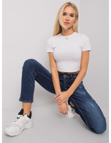 E-shop Dámske rovné džínsy pre ženy SUFFOLK tmavomodré