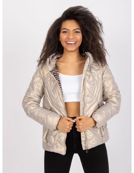 Dámska prechodná bunda s kapucňou HANOI béžová