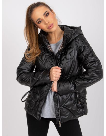 Dámska prechodná bunda s kapucňou HANOI čierna