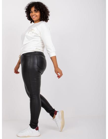 Dámska bavlnená blúzka plus size VIVIANNE ecru