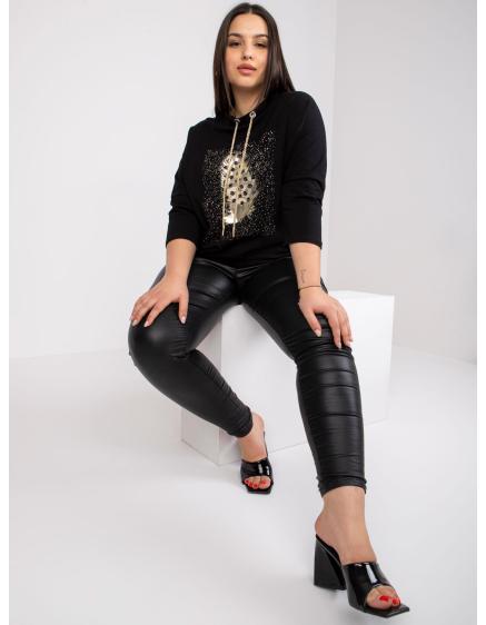 Dámska plus size blúzka MANON čierna
