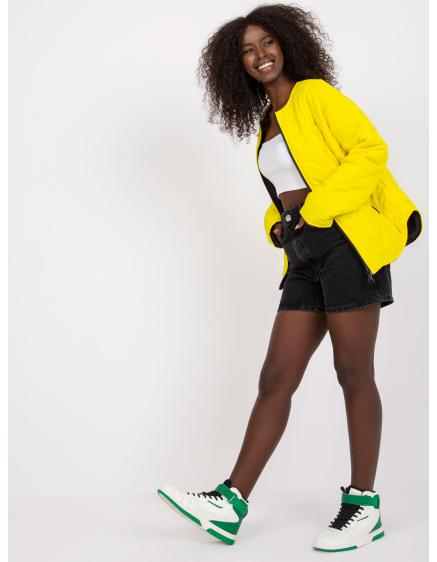 Dámska prešívaná bunda Everly RUE PARIS žltá