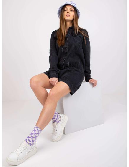 Dámska džínsová bunda s vreckami Salome RUE PARIS graphite