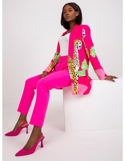 Dámska bunda na zips YVONNE ružová