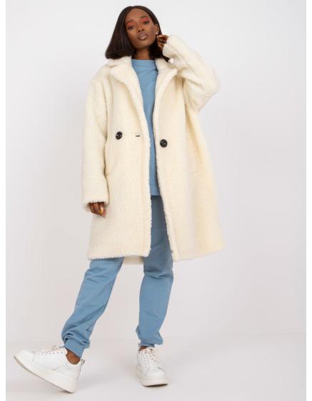 Dámsky kabát s vreckami CRAIG ecru