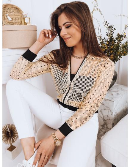 Dámska bunda bomber NANES žltá