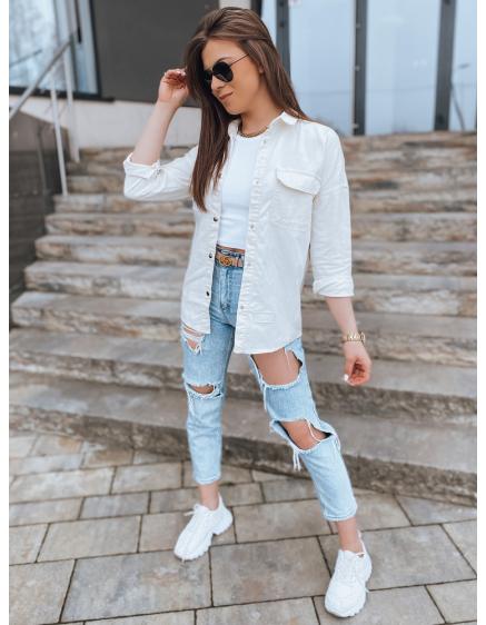 Dámska džínsová bunda CLARIS ecru