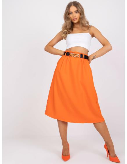 Dámska elegantná trapézová sukňa IRIS oranžová