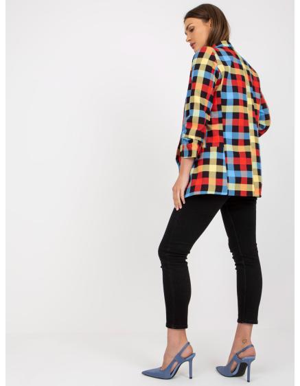 Dámske sako žlté GEO červené