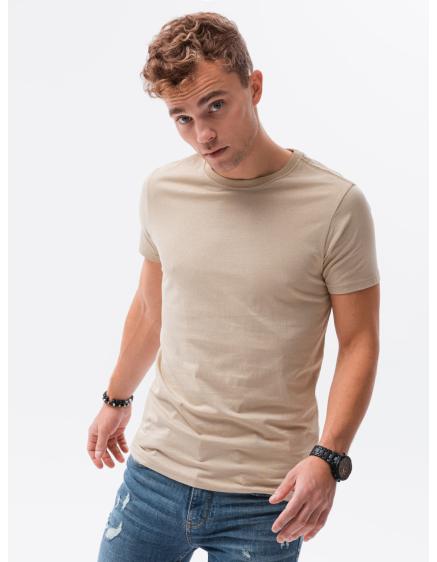 E-shop Pánske jednofarebné tričko FABIAN warm grey