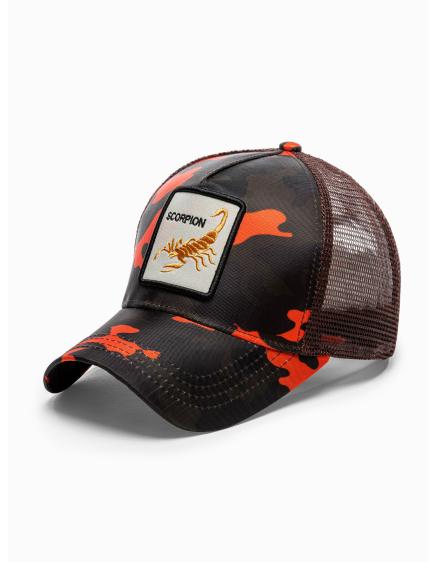 E-shop Pánska čiapka H110 – hnedá/maskáčová
