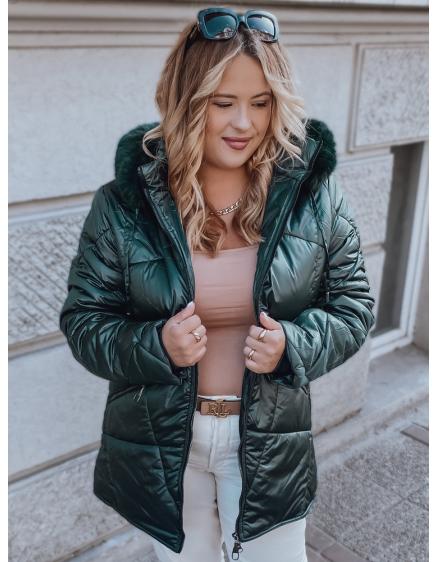 Dámsky kabát/kabát ELIANA tmavo zelený