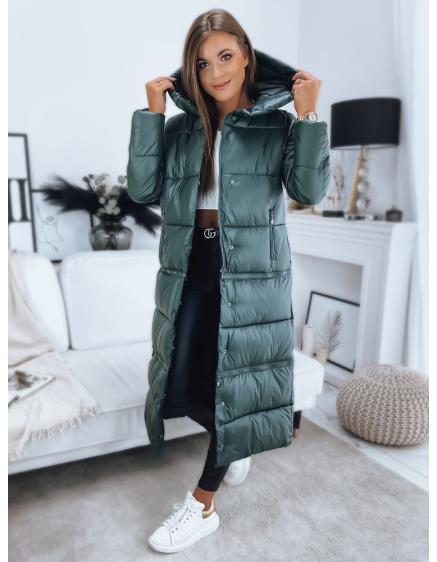 Dámsky kabát/kabát INKA PREMIUM tmavo zelený