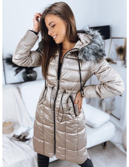 Dámsky kabát prešívaný FERRERO hnedý