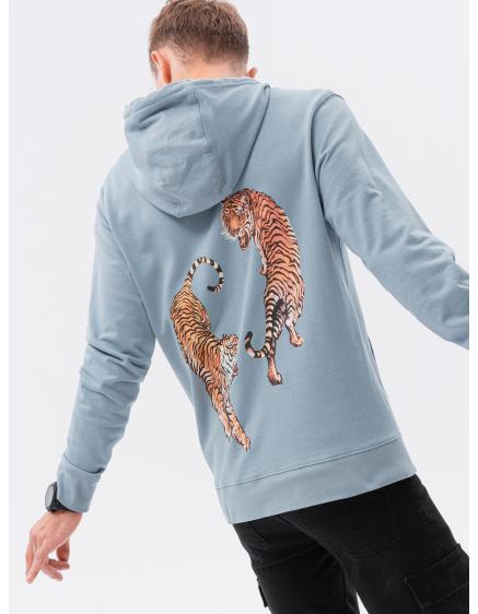 Pánska mikina s kapucňou -COMIC modrá