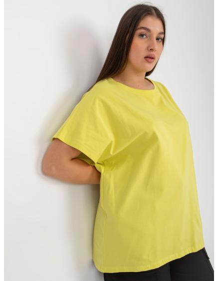 E-shop Dámske tričko pre ženy plus size BASIC svetlo béžové