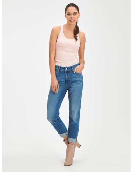 E-shop Džínsy univerzálne slim boyfriend mid rise